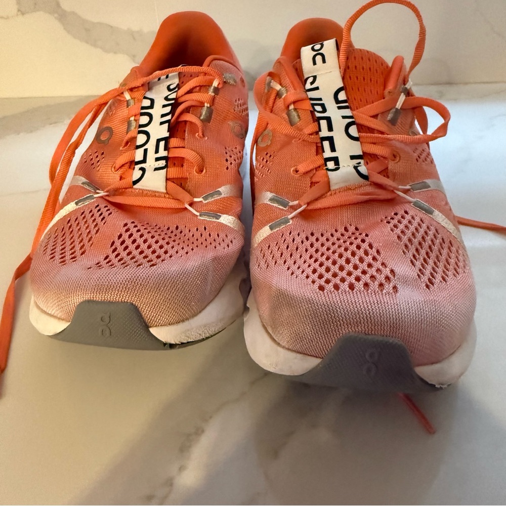 On Running Cloudsurfer Flame Orange Preowned runn… - image 13